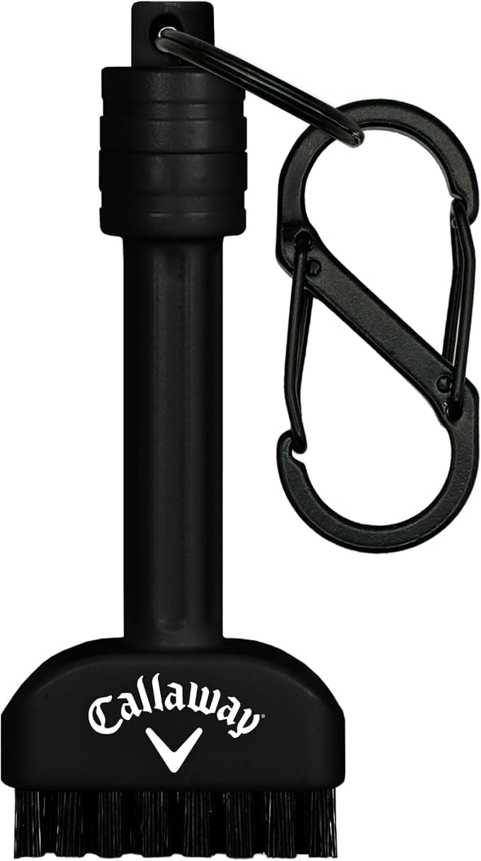 Callaway Golf Mini-Mag Magnetic Club Brush - Compact Golf Club Brush Groove Cleaner Accessory for Your Golf Bag
