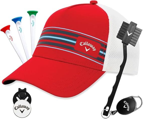 Callaway Unisex Black Golf Hat Gift Set