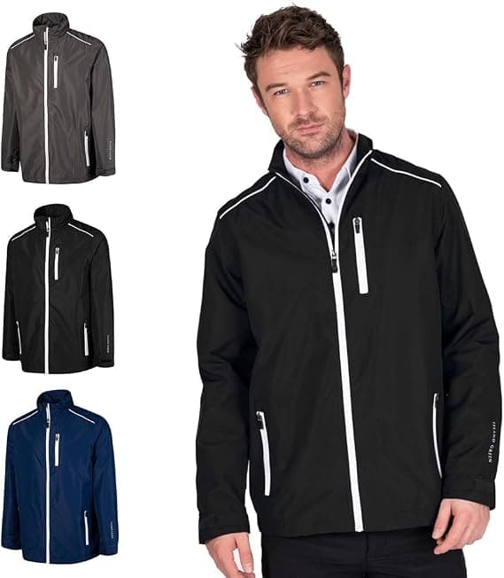 Island GREEN Essentials Men's Golf Full Zip Waterproof Jacket
