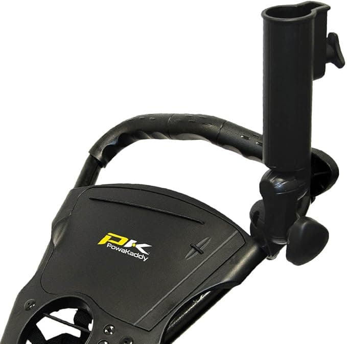 PowaKaddy Unisex Push Cart Golf Trolley Foldable Umbrella Holder