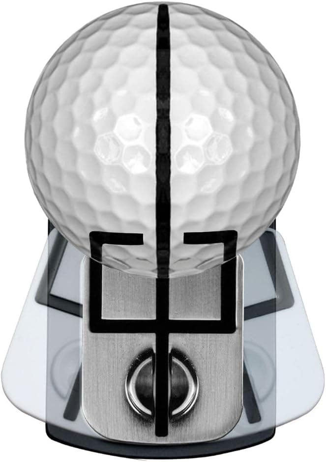 Full Metal Solo - Precision Golf Ball Alignment Marker, Durable Metal, Sleek Design for Improved Aim Control and Putting Accuracy - PGA Professional Designed