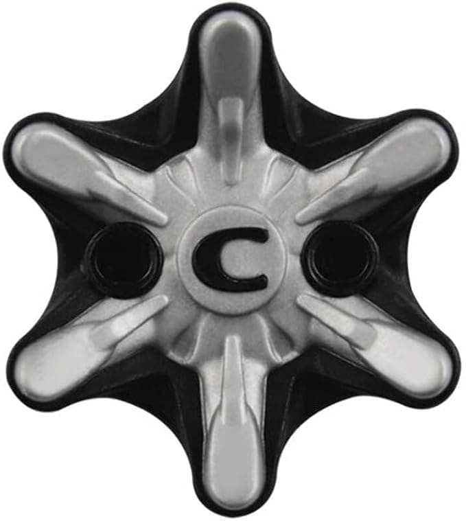 CHAMP Zarma Tour Cleat (FTS 3.0), Black, Resealable Bag of 1 Set Golf, Grey/Back