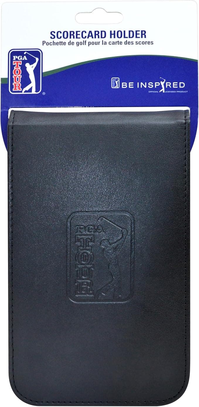 PGA TOUR Score Card Holder - Black,18 X 11 X 0.8cm