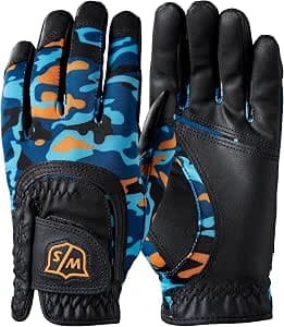 Wilson Staff Gold Glove, Fit-All JR Glove, One Size, For Adolescents, Left Hand
